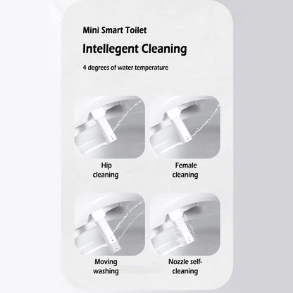 Teekyooly Smart Toilet,One Piece Bidet Toilet for Bathrooms,Modern Elongated Toilet with Warm Water, Foot Sensor Operation, Heated Bidet Seat,Electric Tankless Toilets with LED Display