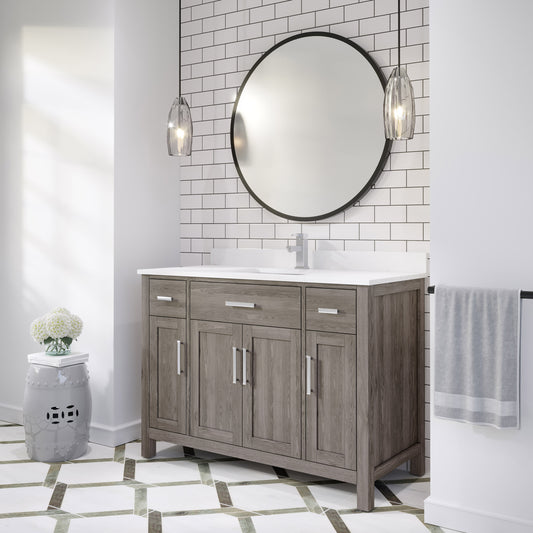 Katie Bath Vanity by Studio Bathe in Gray