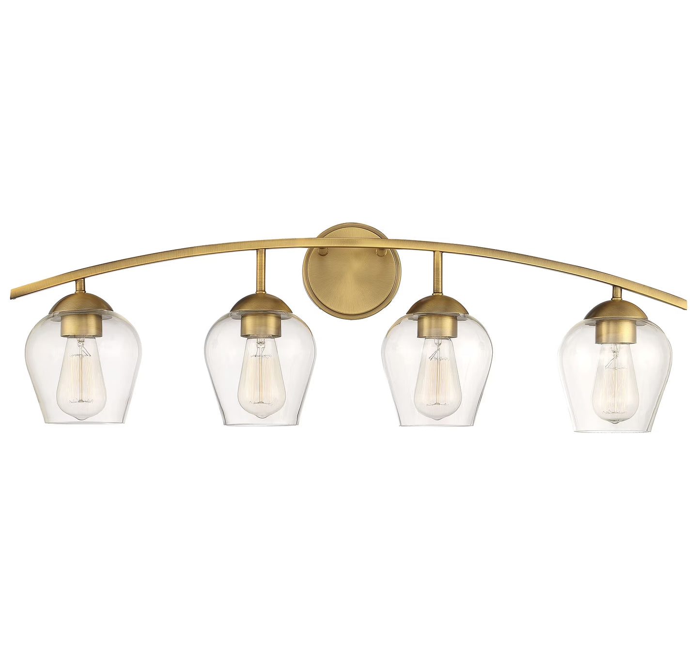 Trade Winds Lighting 4-Light Bathroom Vanity Light In Brushed Nickel