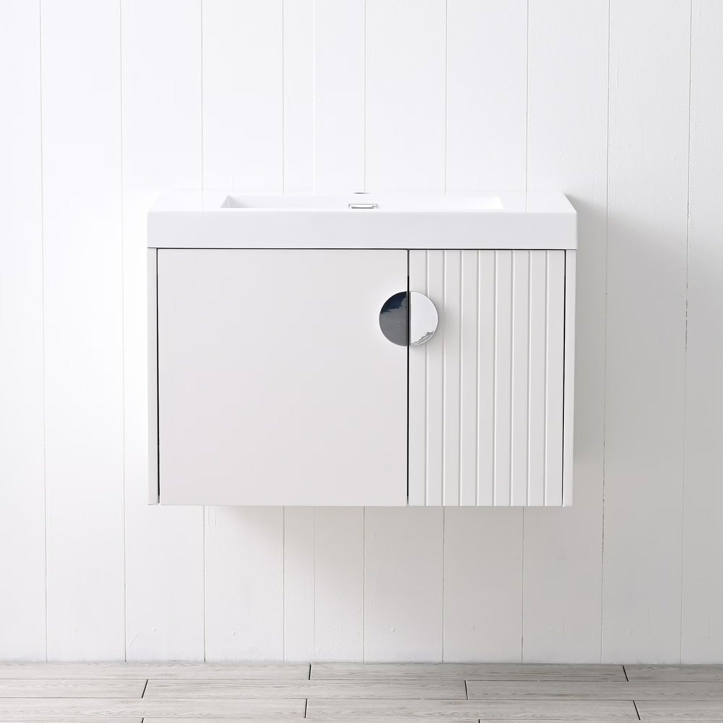 Floating & Wall Mounted Bathroom Vanity Set with Acrylic Sink