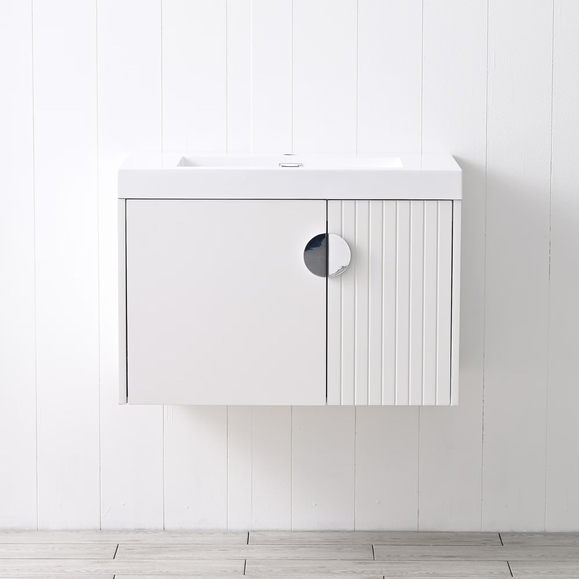 Floating & Wall Mounted Bathroom Vanity Set with Acrylic Sink