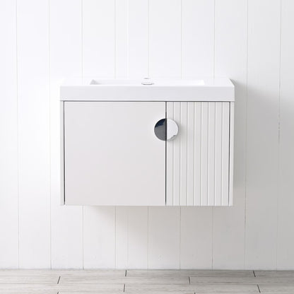 Floating & Wall Mounted Bathroom Vanity Set with Acrylic Sink