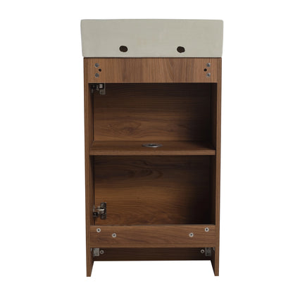 M optimized 18" Bathroom Vanity with Sink Freestanding Vanity Storage Cabinet with Soft Closing Doors Adjustable Shelf for Bathroom