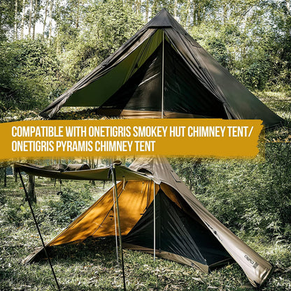 Ultralight 1 Person Mesh Teepee Tent with Waterproof Bathtub Floor for Camping Hiking Backpacking