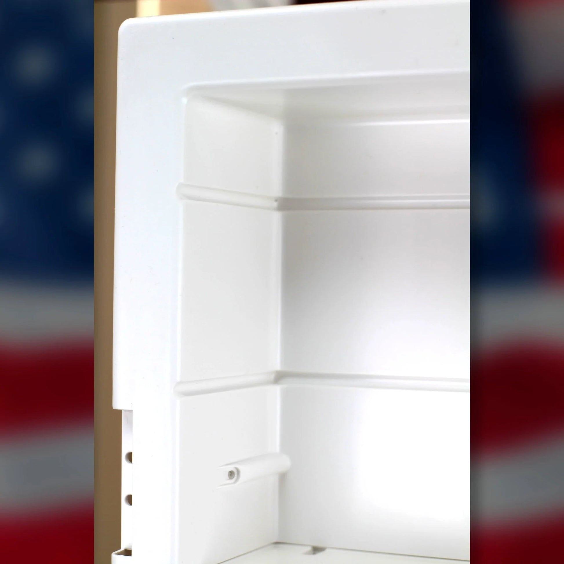 12-1-26-01 Capella 16 in. x 26 in. x 3-1/2 in. Framed Recessed 1 Door Bathroom Medicine Cabinet with 6 Shelves and White Frame