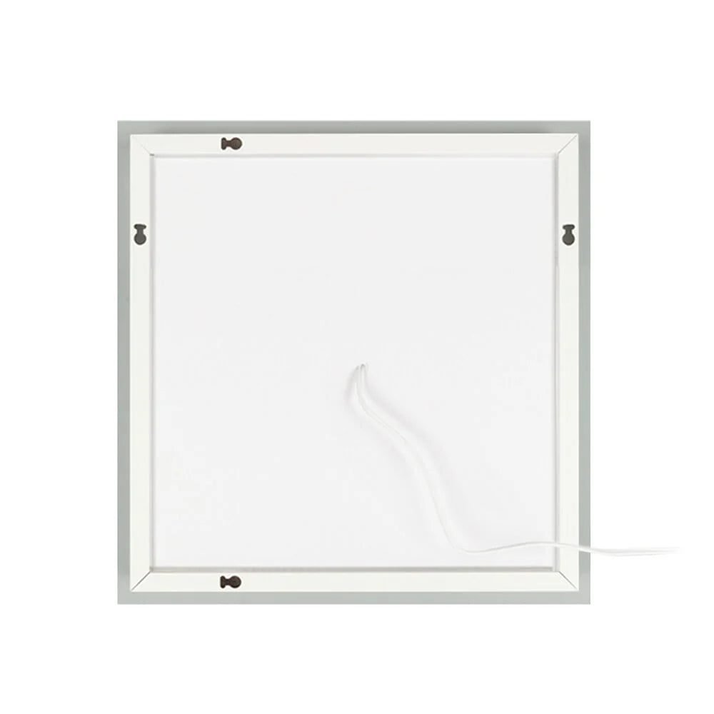 UBesGoo 32"x32'' Led Lighted Bathroom Mirror-Wall Mounted Touch Switch Illuminated Mirror,Vanity Mirrors for Home or Hotel,Silver