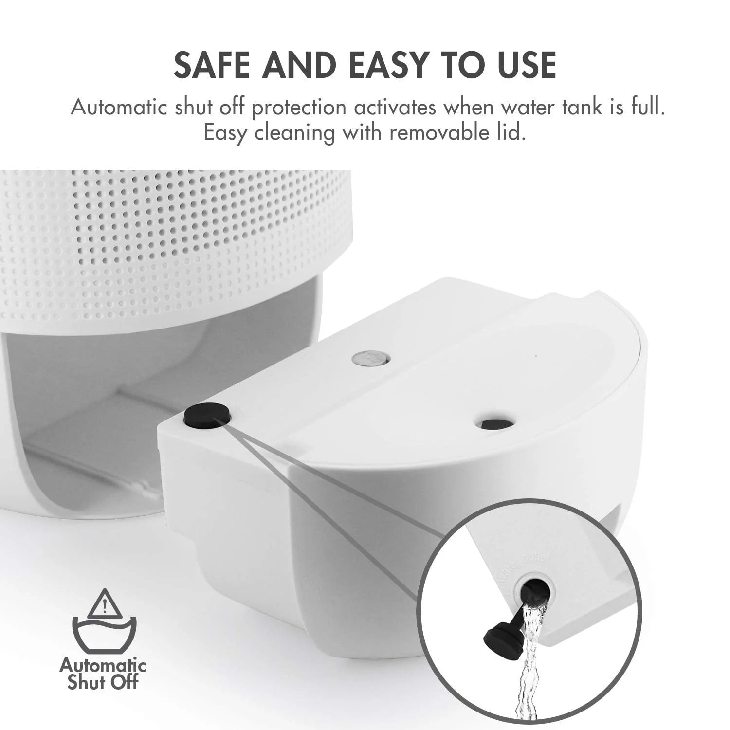 Tenergy Sorbi 1000ml Air Dehumidifier w/Air Purifying Function, True HEPA Filter, Auto Shutoff, Touch Control Adjustable Air Speed, Ultra-Quiet Allergies Eliminator, Ideal for Closets and Bathrooms