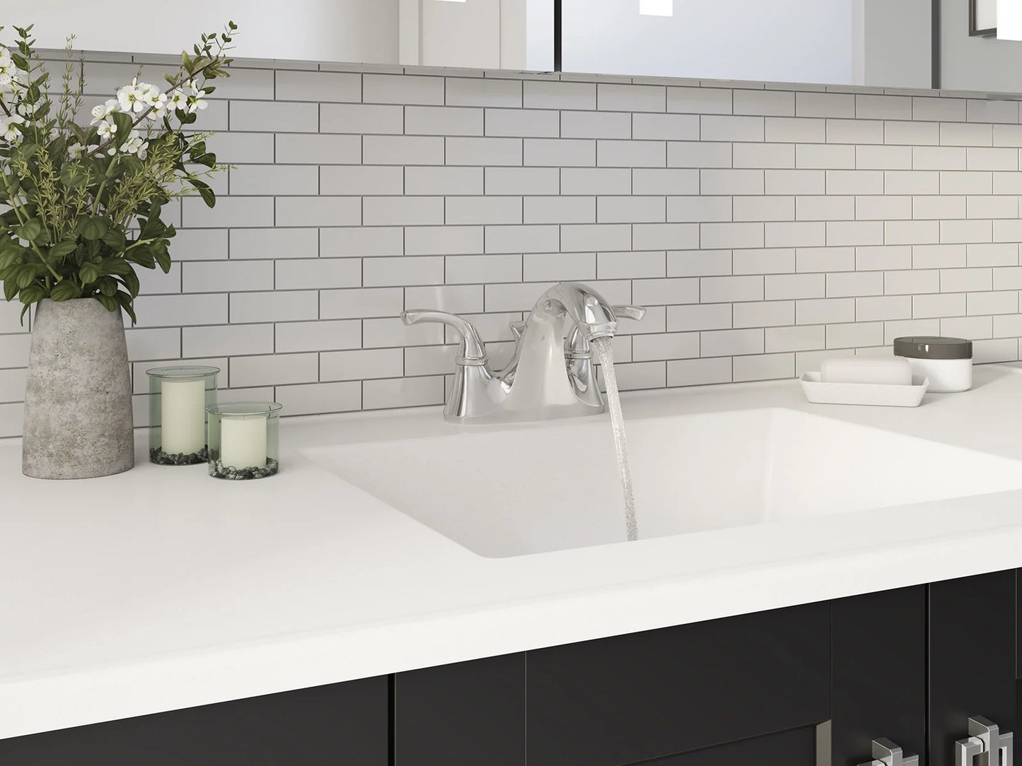 Kohler K-10270-4 Forte Centerset Bathroom Sink Faucet - Chrome