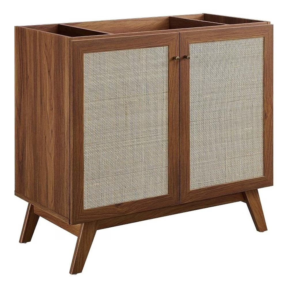 Modway Soma 36�?Bathroom Vanity Cabinet (Sink Basin Not Included) in Walnut