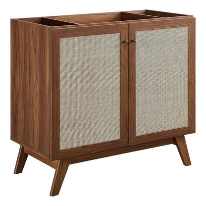 Modway Soma 36�?Bathroom Vanity Cabinet (Sink Basin Not Included) in Walnut