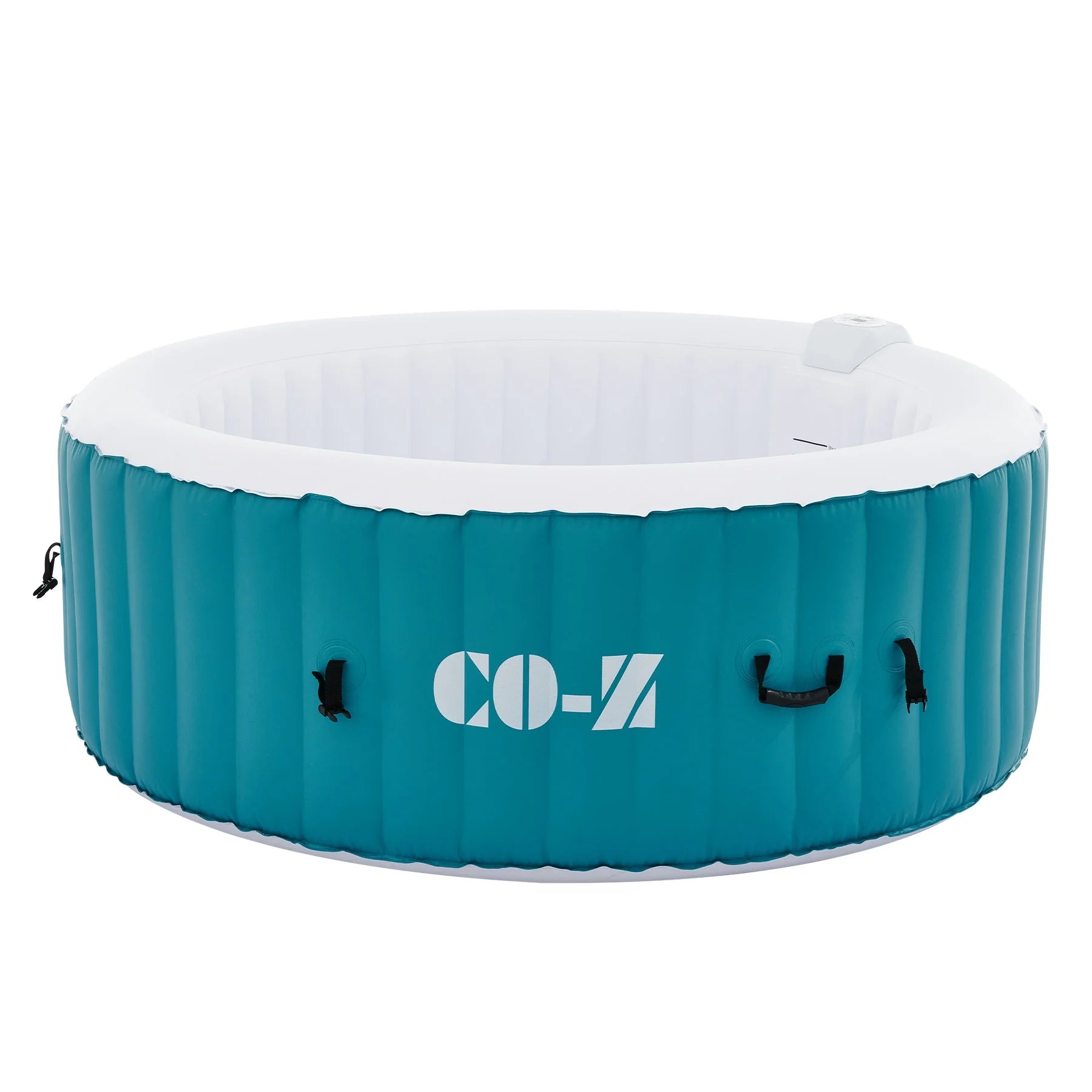 CO-Z 2-4 Persons Inflatable Hot Tub 6 ft Portable Pool and Bathtub w Air Jets Cover Teal