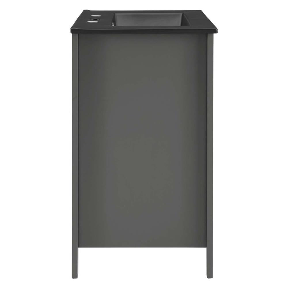 Modway Laguna 24" Bathroom Vanity in Gray Black