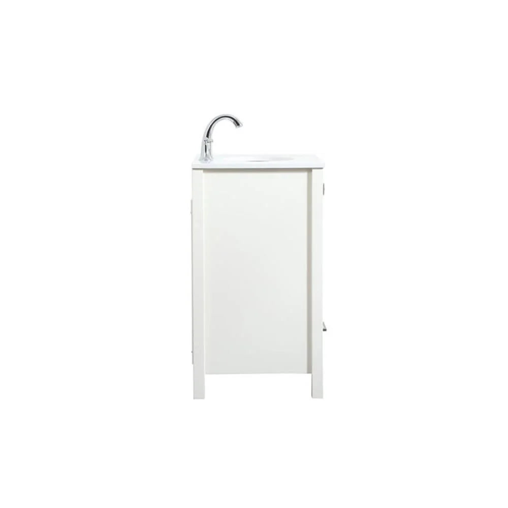 Elegant Kitchen and Bath 24 Inch Single Bathroom Vanity In White