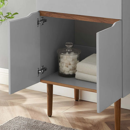 Modway Harvest 24" Bathroom Vanity in Gray Black