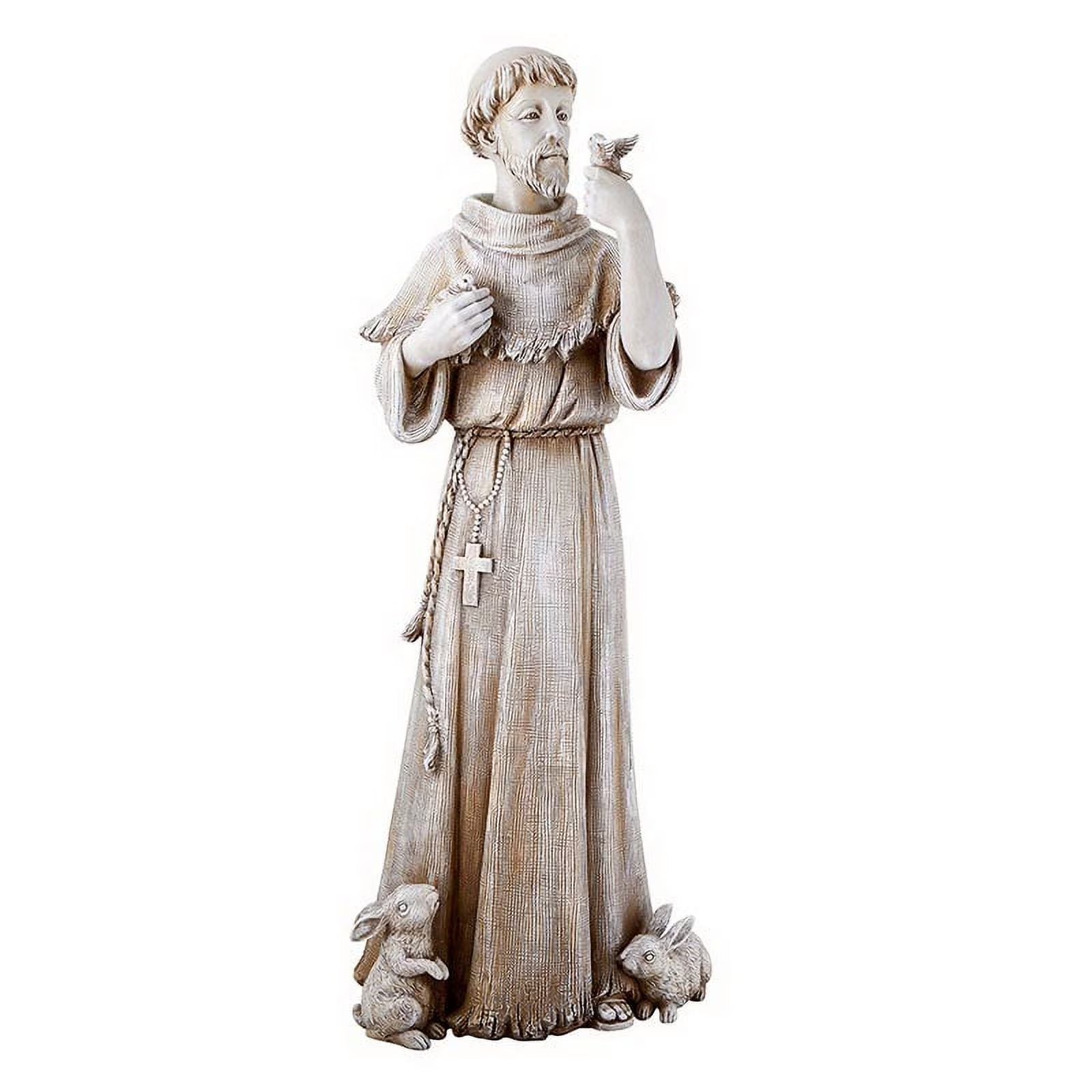 Saint Francis Bird Bath & Feeder Statue, Outdoor D��?cor, 24 Inches