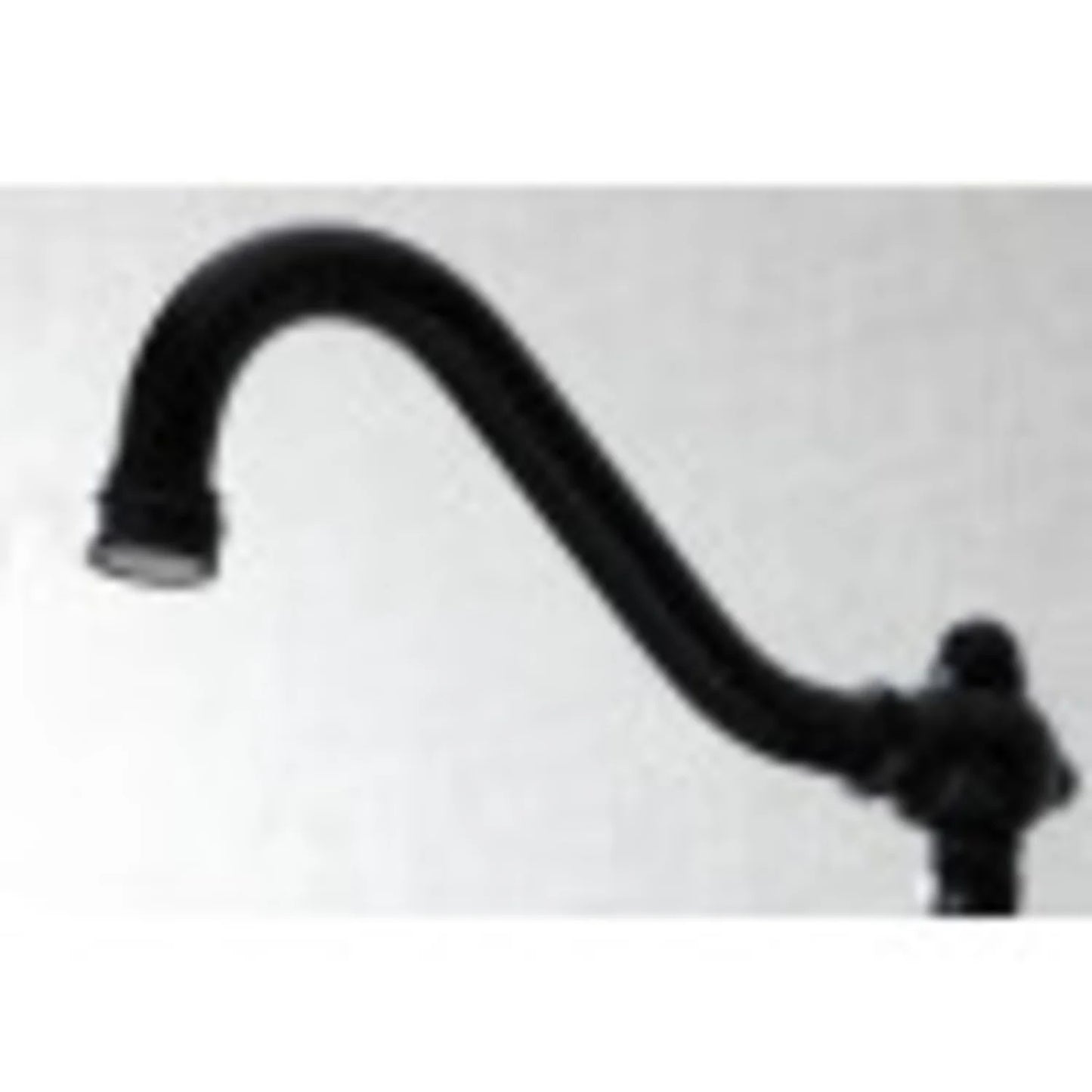 Kingston Brass KS3240AX Vintage Wall Mount Bathroom Faucet, Matte Black