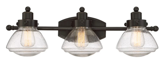 Quoizel SCH8603PN Scholar 25" 3-Light Bath Vanity in Palladian Bronze
