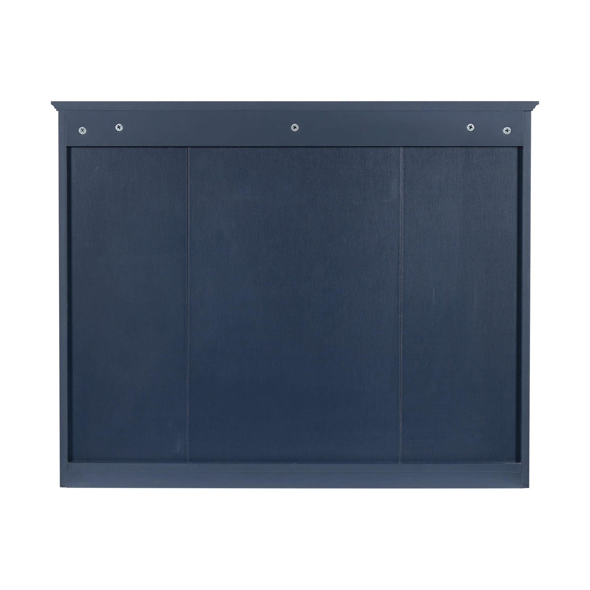 Euroco Wall Mounted Bathroom Mirror Cabinet �?Triple Door Vanity Storage with Concealed Shelves, Modern Design, Durable Construction, Easy Assembly
