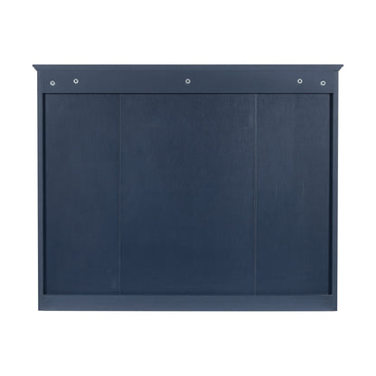Euroco Wall Mounted Bathroom Mirror Cabinet �?Triple Door Vanity Storage with Concealed Shelves, Modern Design, Durable Construction, Easy Assembly