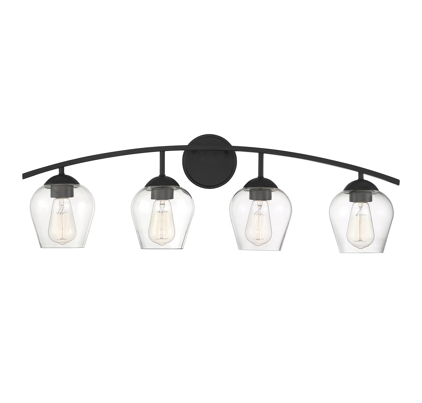 Trade Winds Lighting 4-Light Bathroom Vanity Light In Brushed Nickel