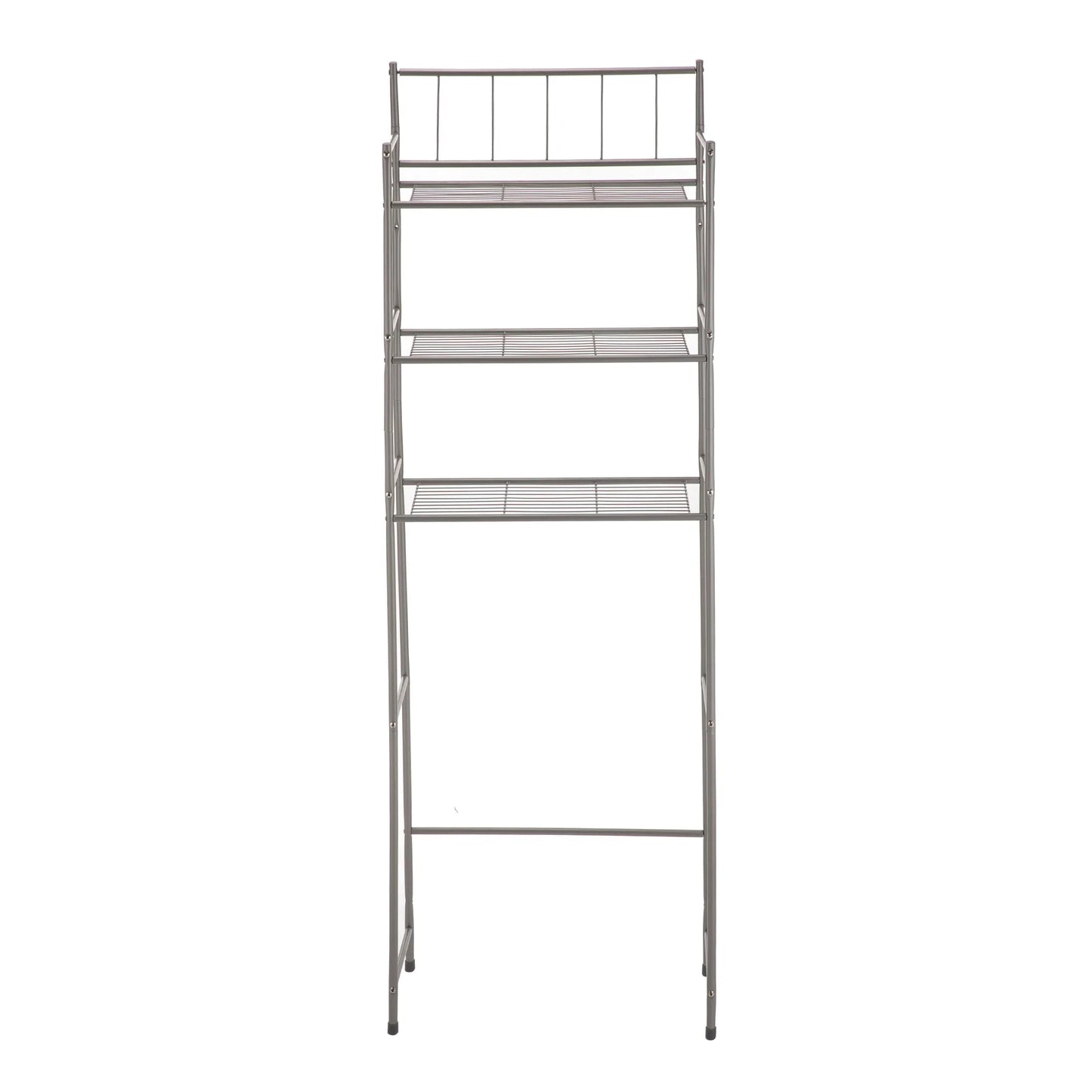 Mainstays 4 Piece Steel Satin Nickel Bath Shelves Set 15 lb Capacity per Shelf for Adult - Teen Ages