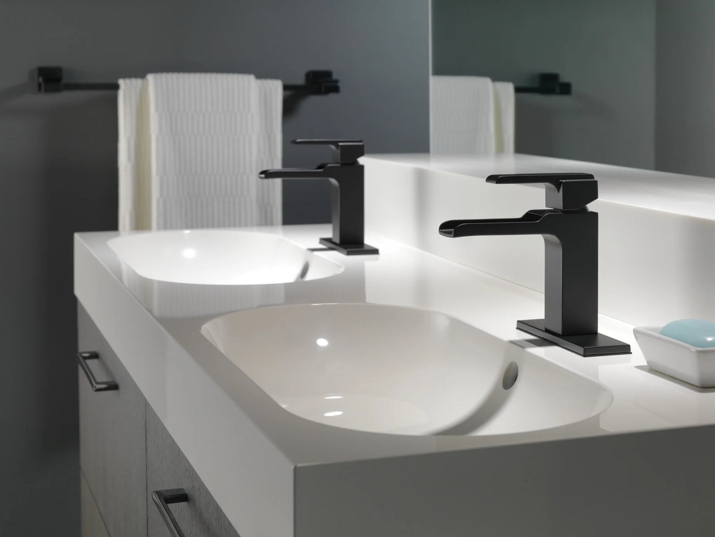 Delta Faucet Ara® Single Handle Channel Bathroom Faucet