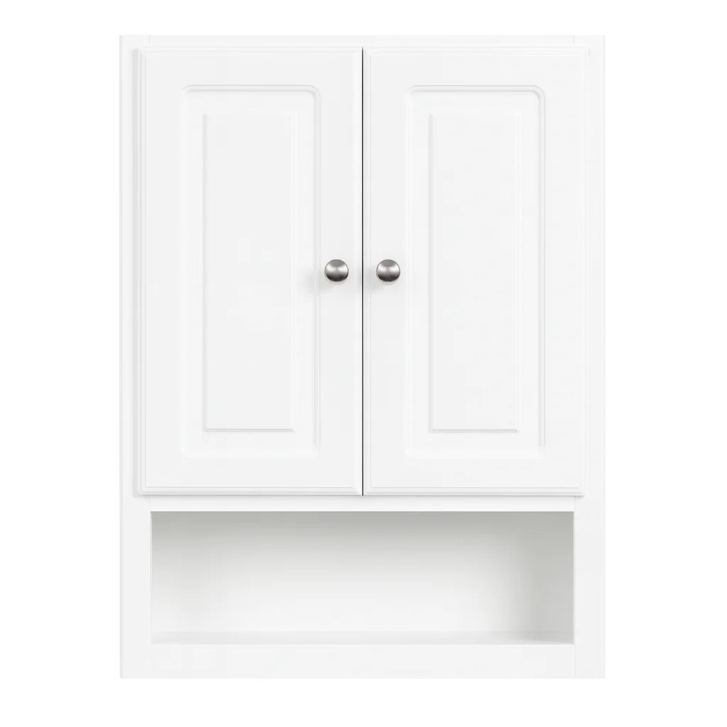 Design House Concord Wood 2-Door Bath Wall Mount Storage Cabinet (21 x 7 x 30), White