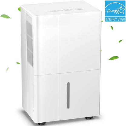 KISSAIR 15 Pint Dehumidifier, Max 3000 Sq.Ft Coverage Area, 3 Operation Modes, 24H Timer, Basement/Bathroom/Laundry Room