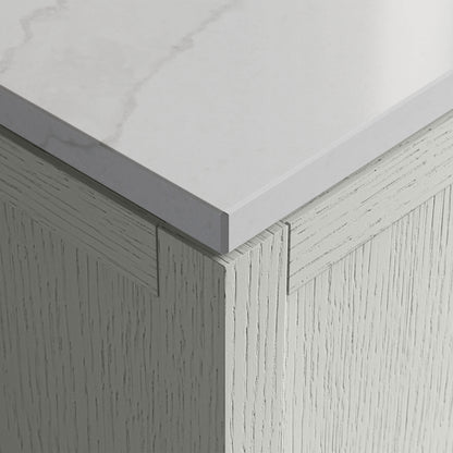 Kohler Solive Bathroom Vanity with Sink and Quartz Top in White