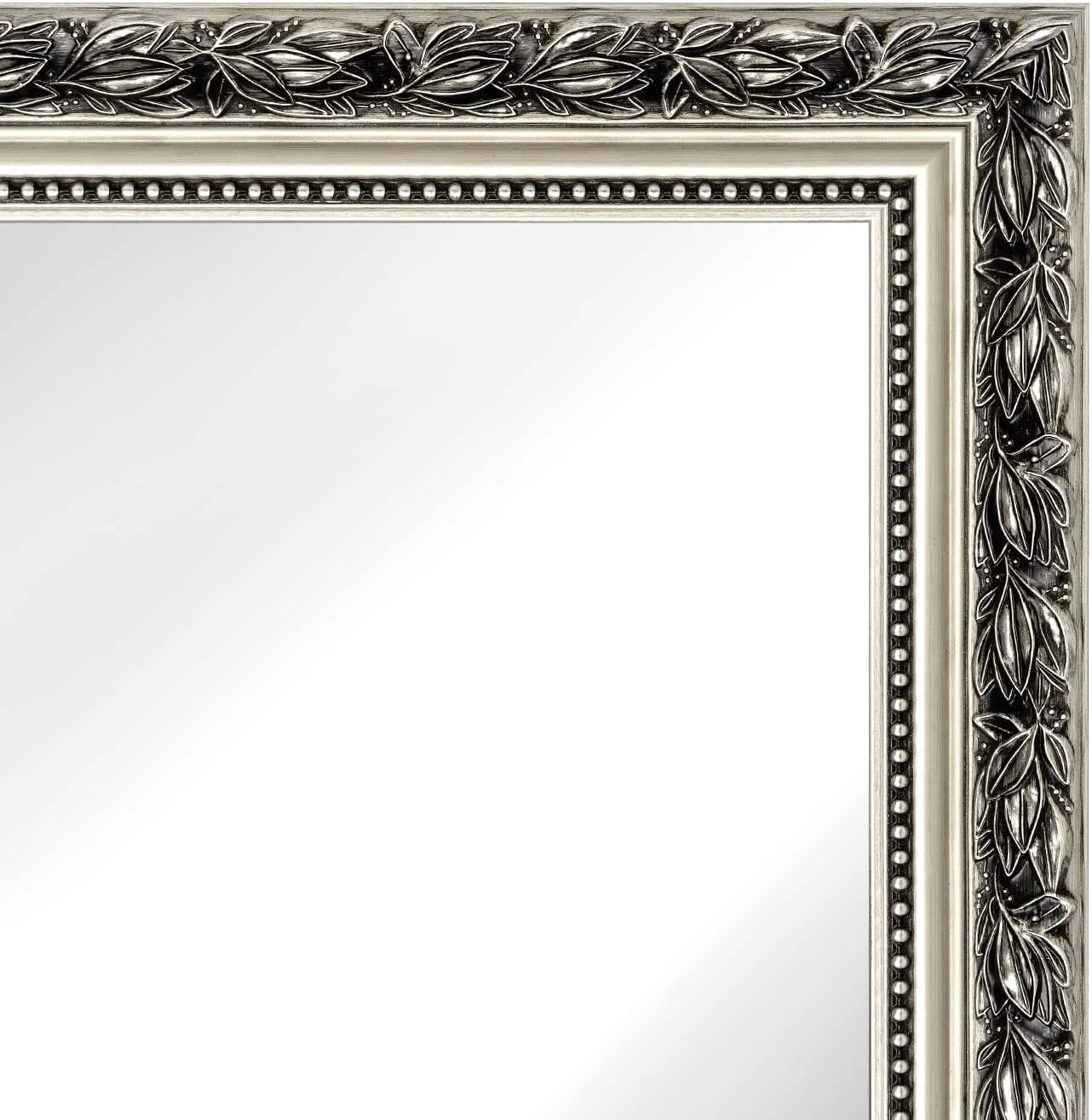 H-A Framed Rectangle Bathroom Mirrors for Wall,Wall Mounted Mirror Vertical or Horizontal Hanging for Living Room,Bedroom (32''x24''Sliver)