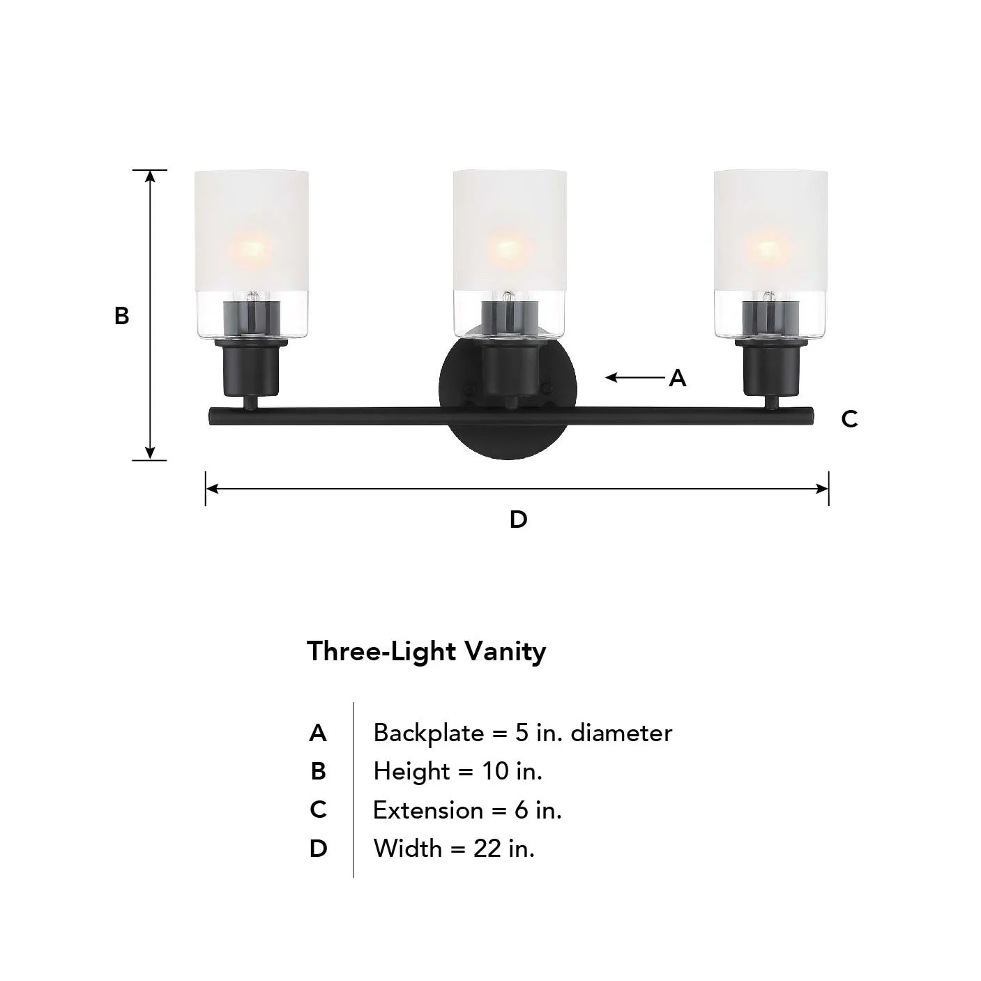 Designers Fountain Cedar Lane 3 Light Brushed Nickel Bathroom Vanity Light Fixture, D236M-3B-BN