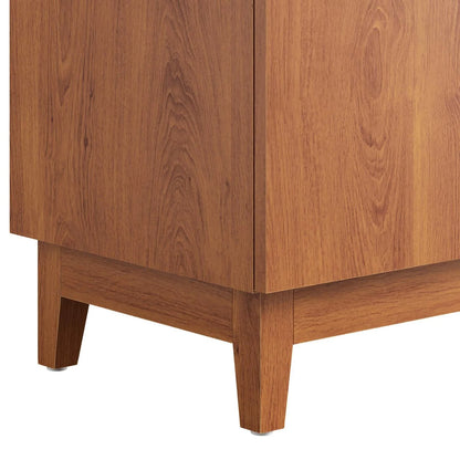 Vanity Cabinet (Sink not included), Walnut, Melamine Wood , Hotel Bedroom Bathroom, Modern Contemporary HB36062
