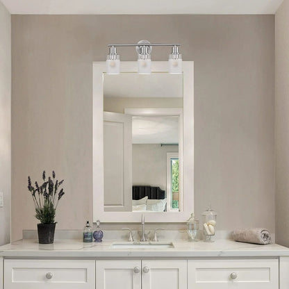 Designers Fountain Cedar Lane 3 Light Brushed Nickel Bathroom Vanity Light Fixture, D236M-3B-BN