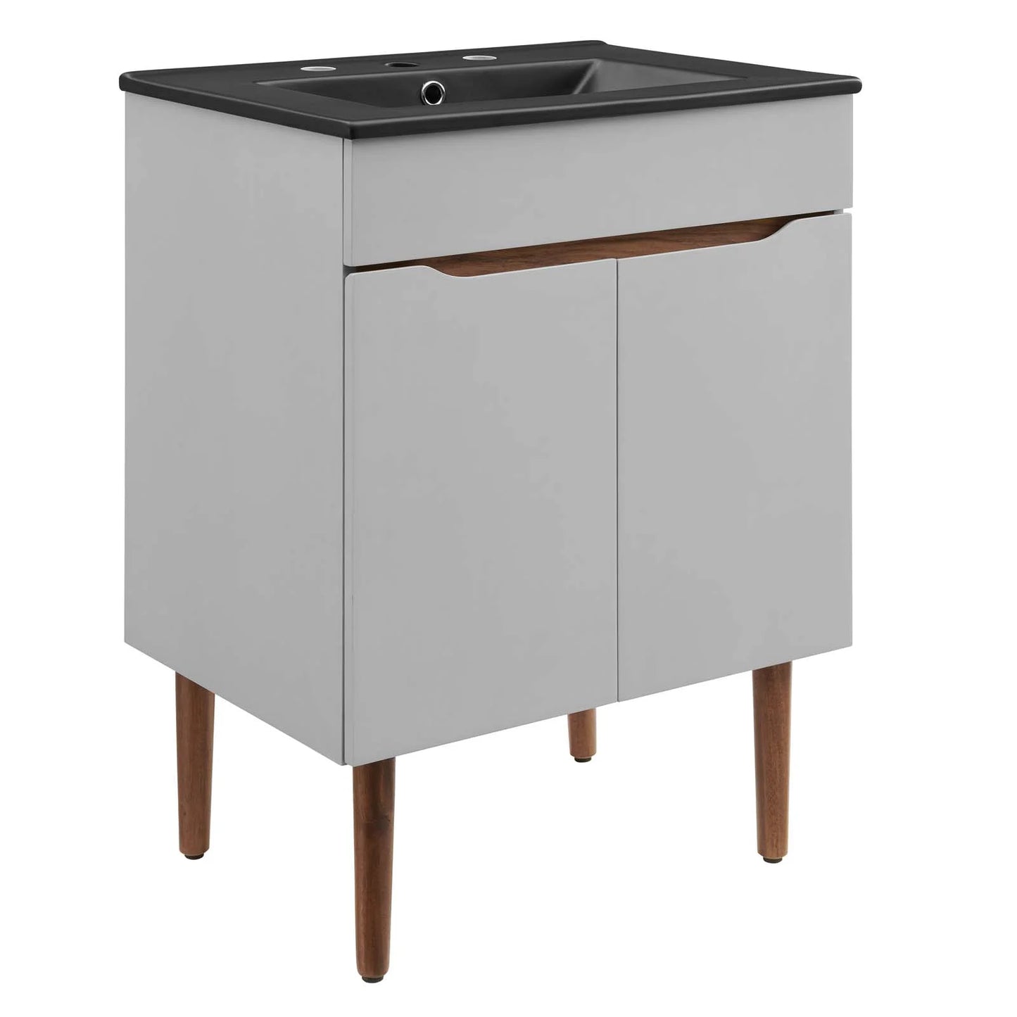 Modway Harvest 24" Bathroom Vanity in Gray Black