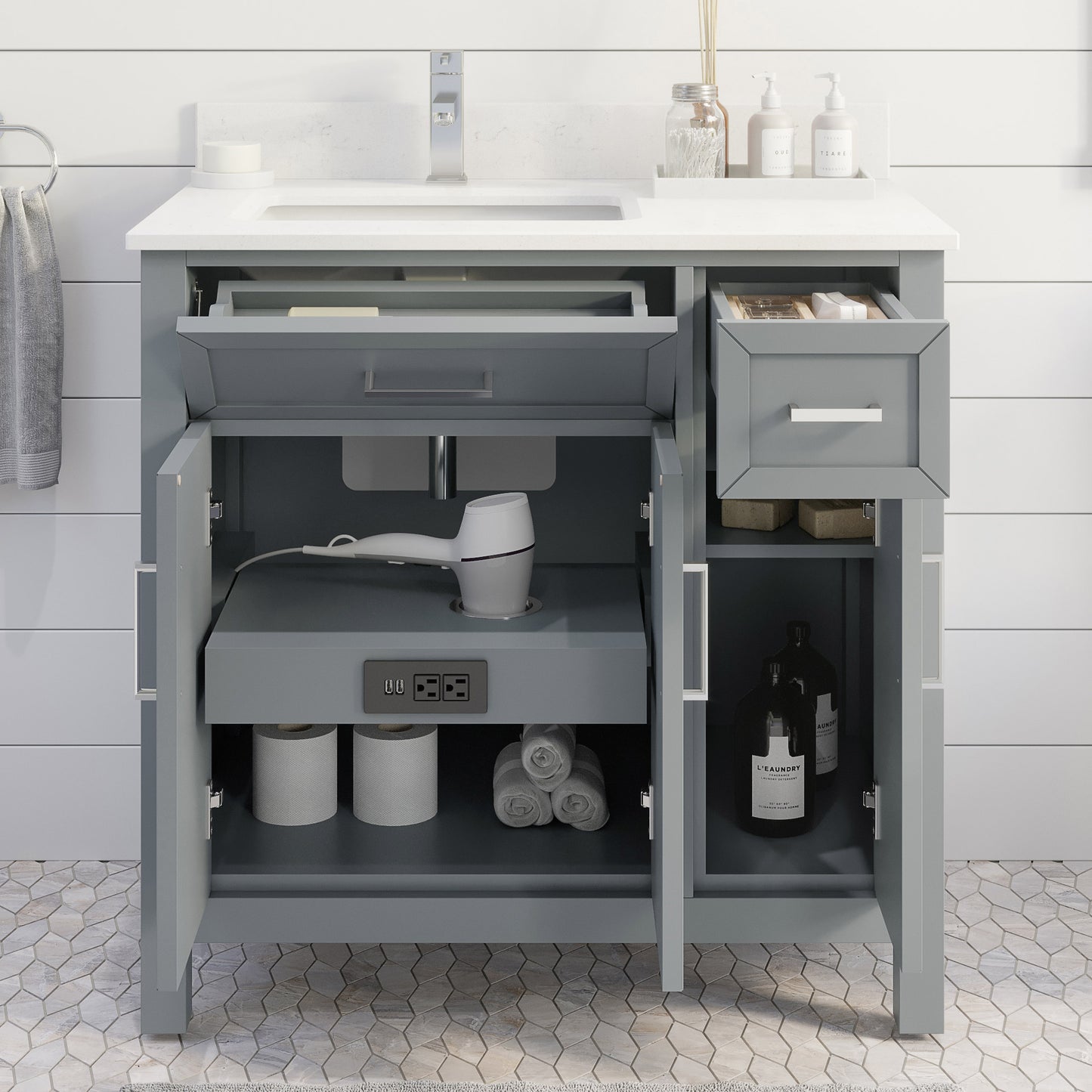 Thomson Bath Vanity by Studio Bathe in Gray