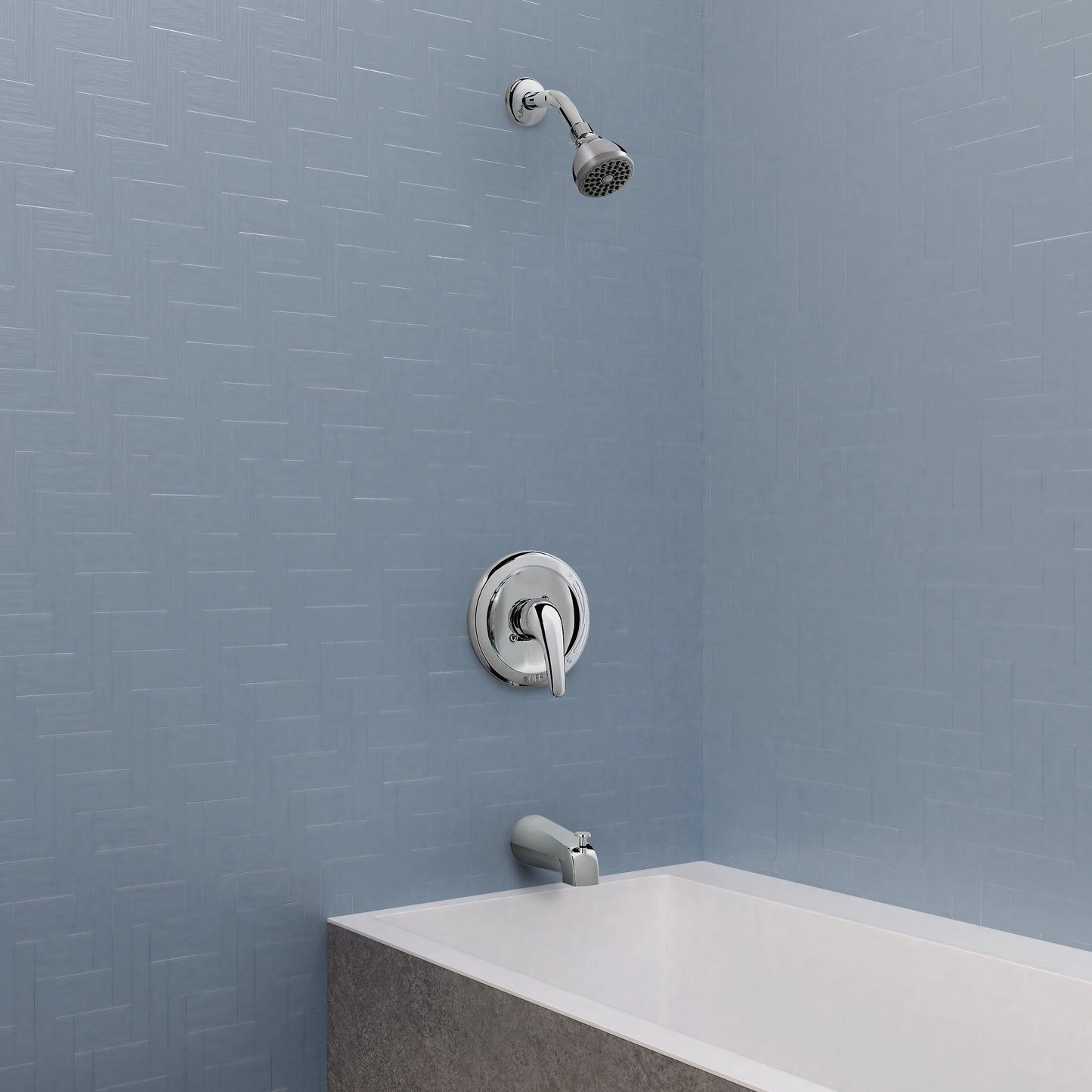 Belanger EBY90CCP Single Handle Shower Head and Bathtub Faucet, Polished Chrome