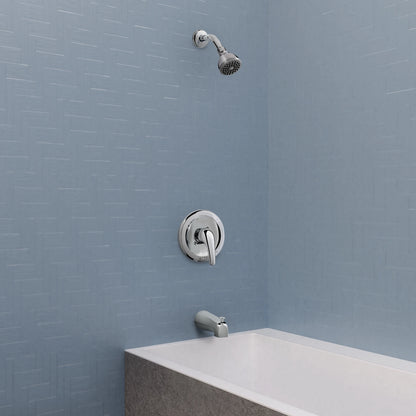 Belanger EBY90CCP Single Handle Shower Head and Bathtub Faucet, Polished Chrome