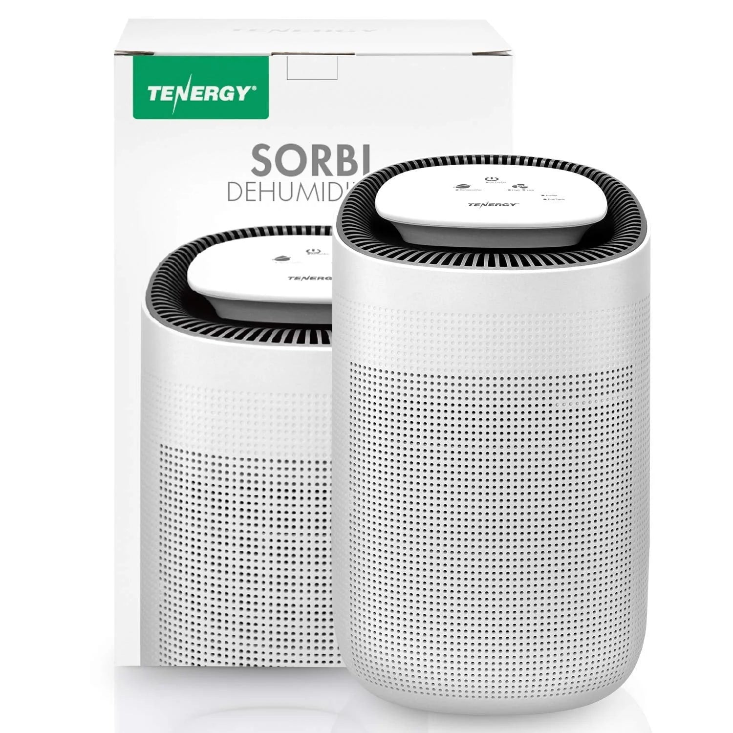 Tenergy Sorbi 1000ml Air Dehumidifier w/Air Purifying Function, True HEPA Filter, Auto Shutoff, Touch Control Adjustable Air Speed, Ultra-Quiet Allergies Eliminator, Ideal for Closets and Bathrooms
