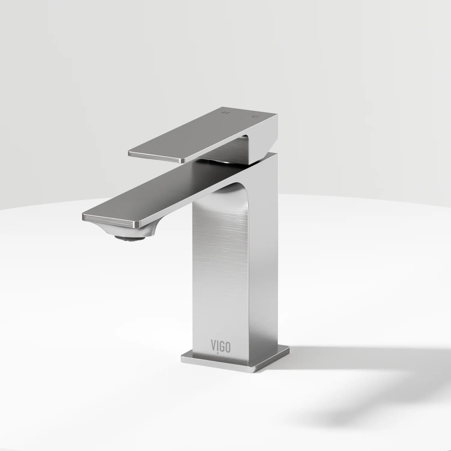 VIGO Dunn Single Handle Single-Hole Bathroom Faucet in Brushed Nickel