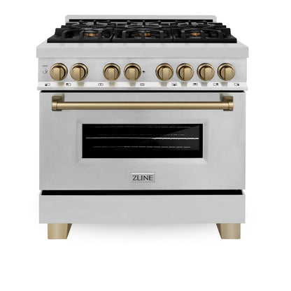 ZLINE KITCHEN AND BATH RAZWM36G professional gas range