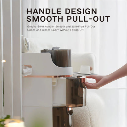 RAZXNAOR 4-Tiers Slim Bathroom Storage Cabinet, Narrow Organizers with Drawers, Beside Toilet Paper Storage for Bathroom