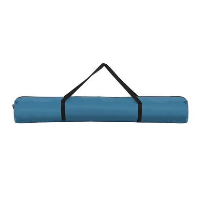 2 Rooms Camping Shower Tent, 7.5 FT Outdoor Pop up Changing 2 Room, Instant Extra Wide Privacy Shelter for Camping Dressing Toilet Bathroom with Carry Bag, Blue & White