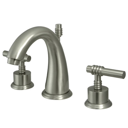 Kingston Brass KS2962ML Milano Widespread Bathroom Faucet, Polished Brass
