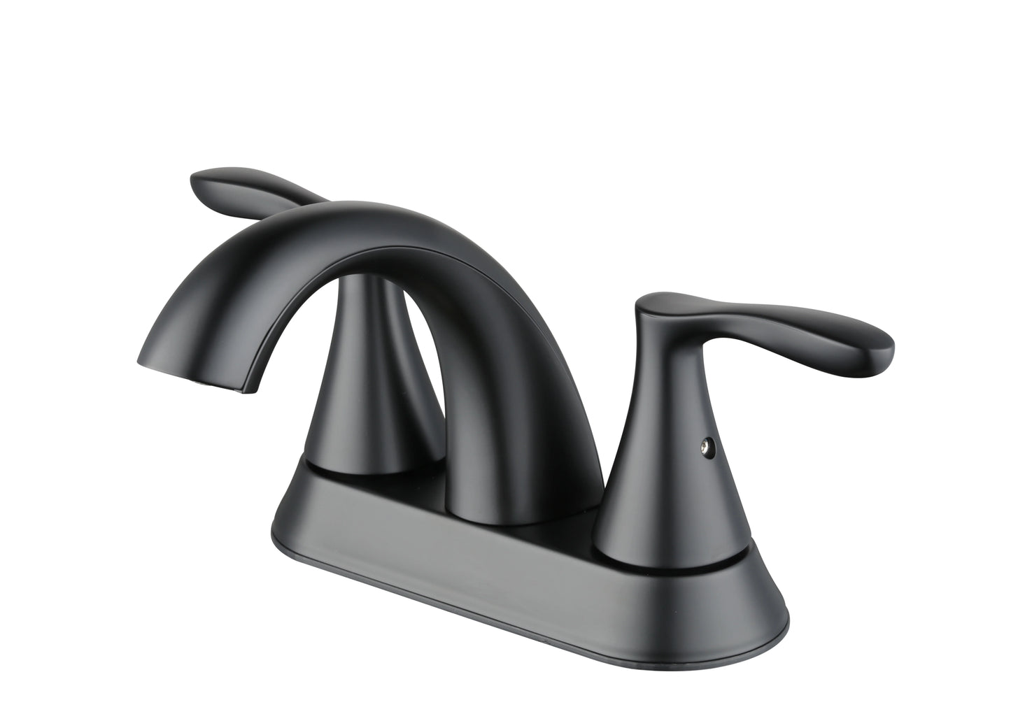 (2 pack) Better Homes & Gardens Simple Flair 4" Centerset Bathroom Faucet in Matte Black