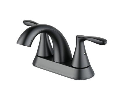 (2 pack) Better Homes & Gardens Simple Flair 4" Centerset Bathroom Faucet in Matte Black