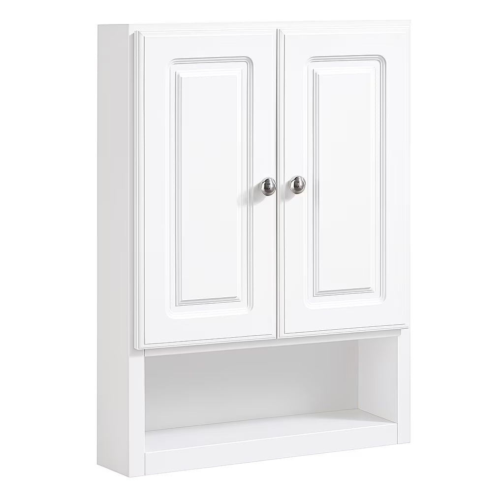 Design House Concord Wood 2-Door Bath Wall Mount Storage Cabinet (21 x 7 x 30), White