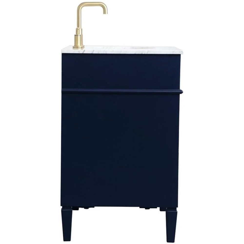32 inch single bathroom vanity in blue