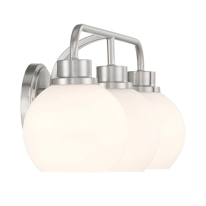 Bathroom Vanity Light in Brushed Nickel