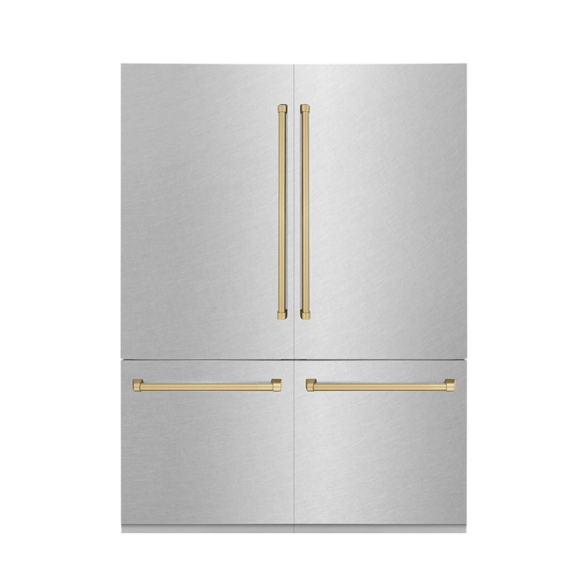 ZLINE KITCHEN AND BATH RBIVZSN60CB french door built in refrigerator