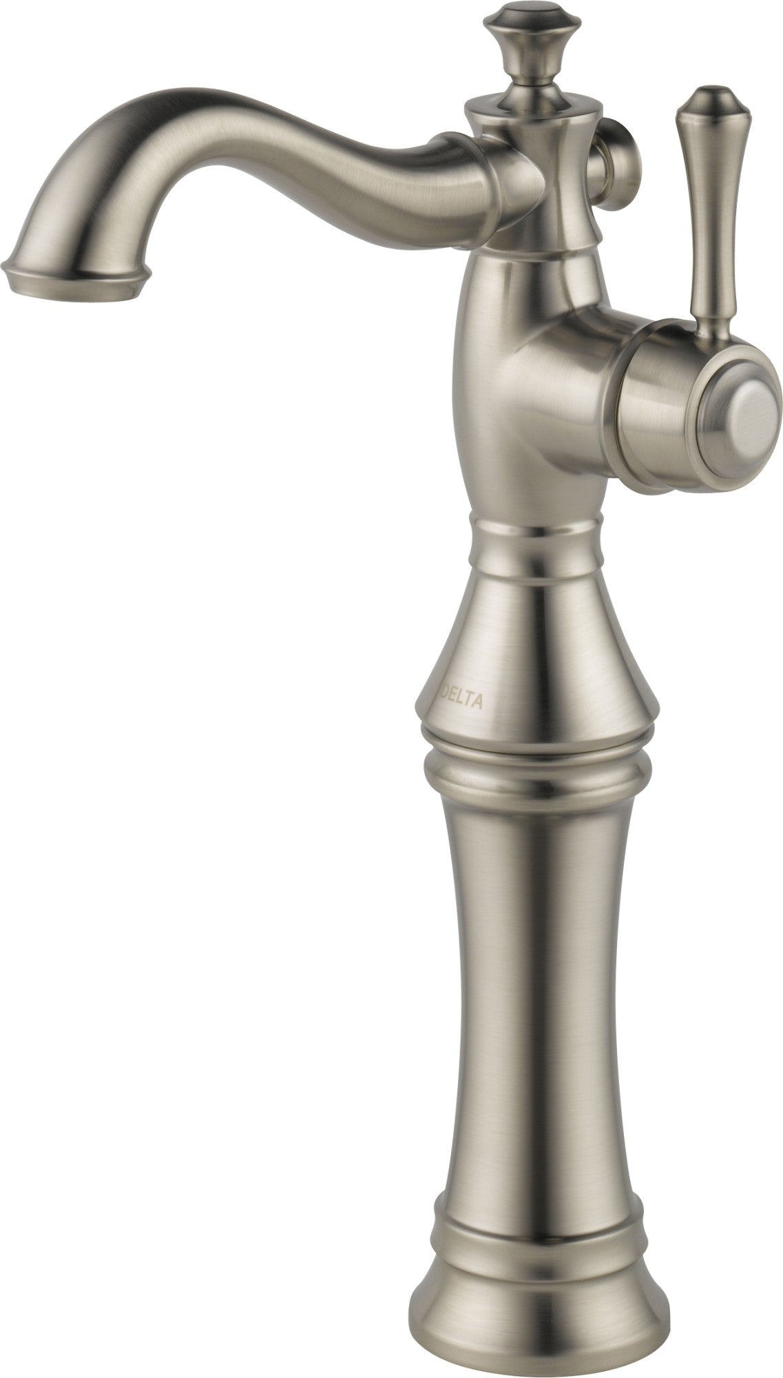 Delta Cassidy Single Handle Vessel Bathroom Faucet, Polished Nickel